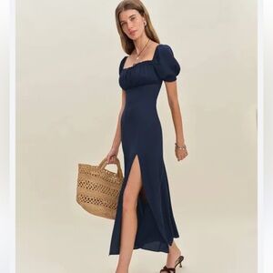 NWT REFORMATION Haisley Dress, Navy, size 4